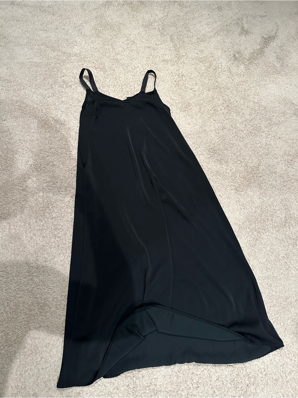 Who What Wear Black Maxi Slip Dress